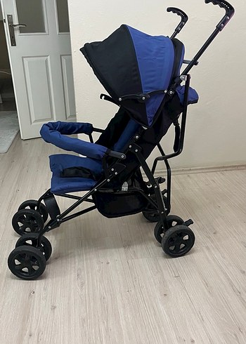 Koyu Mavi Bebek Arabası - Görsel 3