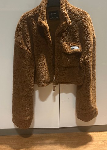 Kahverengi Peluş Kadın Ceket - Görsel 2