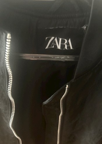 Zara Siyah Keten Midi Ceket - Görsel 3