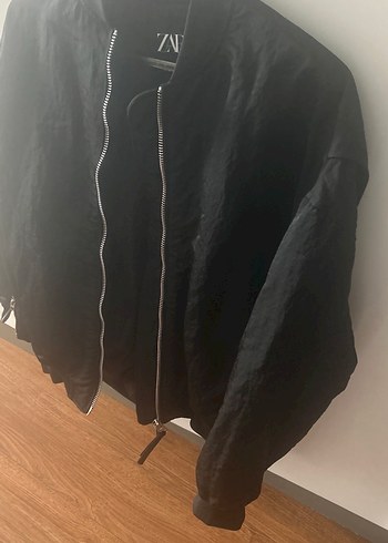 Zara Siyah Keten Midi Ceket - Görsel 2