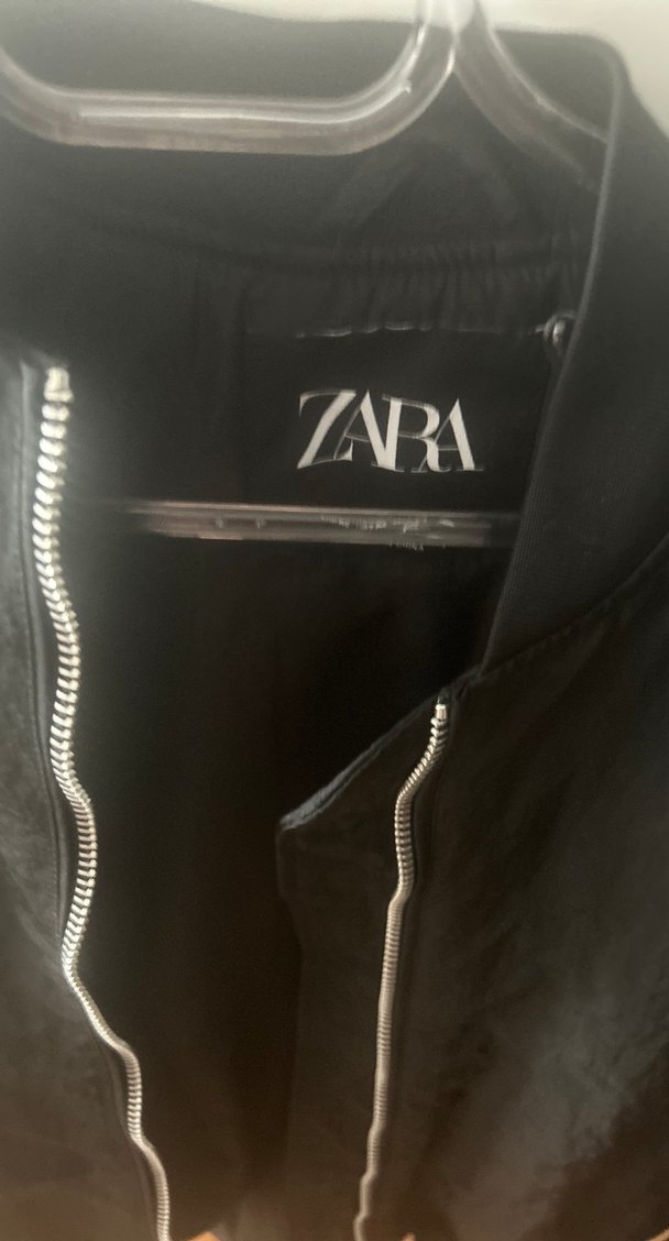 Zara Siyah Keten Midi Ceket - Görsel 3