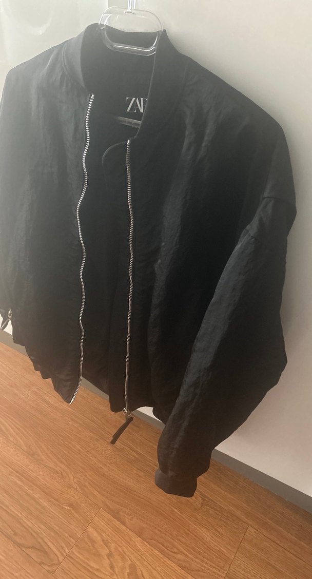 Zara Siyah Keten Midi Ceket - Görsel 2