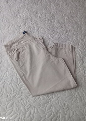 Bej Keten Mini Kadın Kumaş Pantolon
