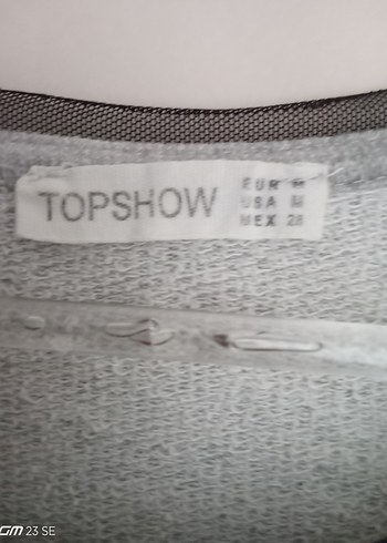 m Beden gri Renk Gri Kadın Baskılı Uzun Kollu Sweatshirt