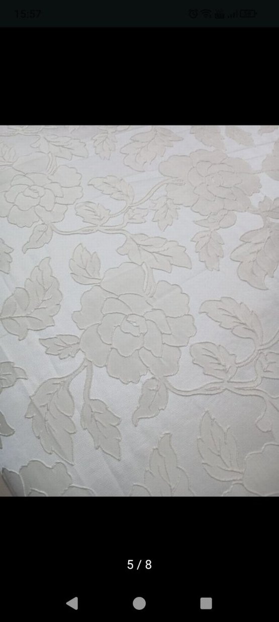 İşlemeli Beyaz Yatak Örtüsü - Görsel 5