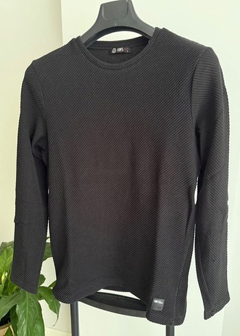 Siyah Erkek Triko Uzun Kollu Kazak - Görsel 2