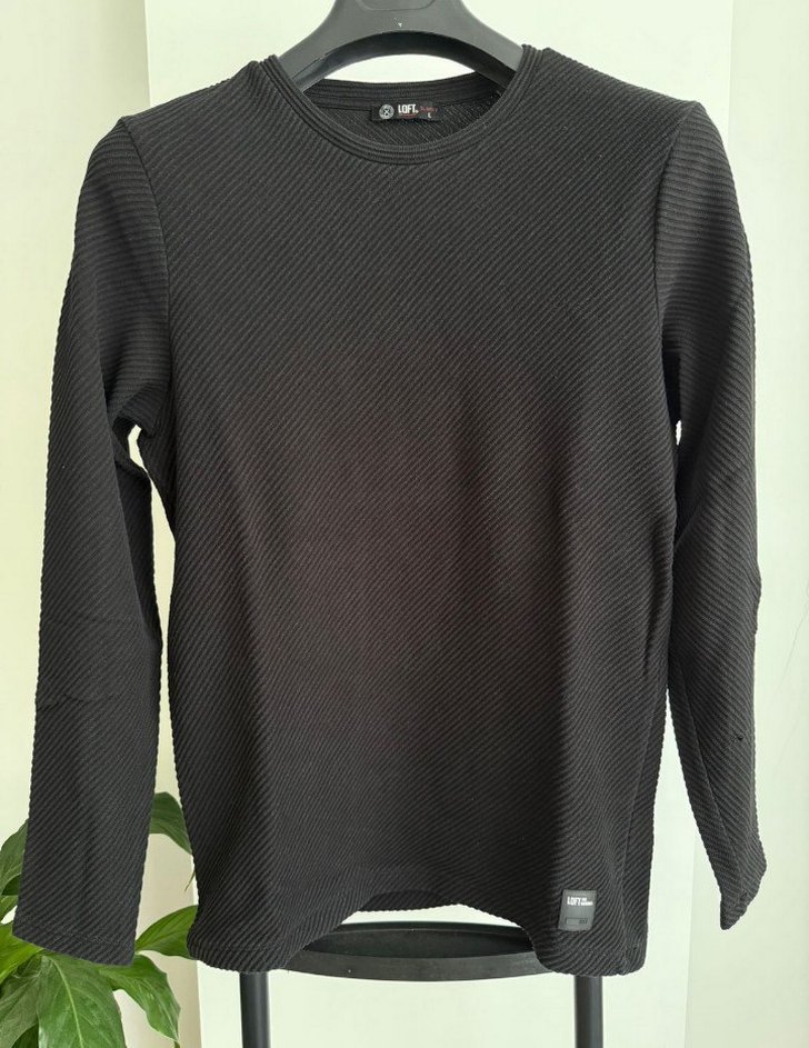 Siyah Erkek Triko Uzun Kollu Kazak - Görsel 3