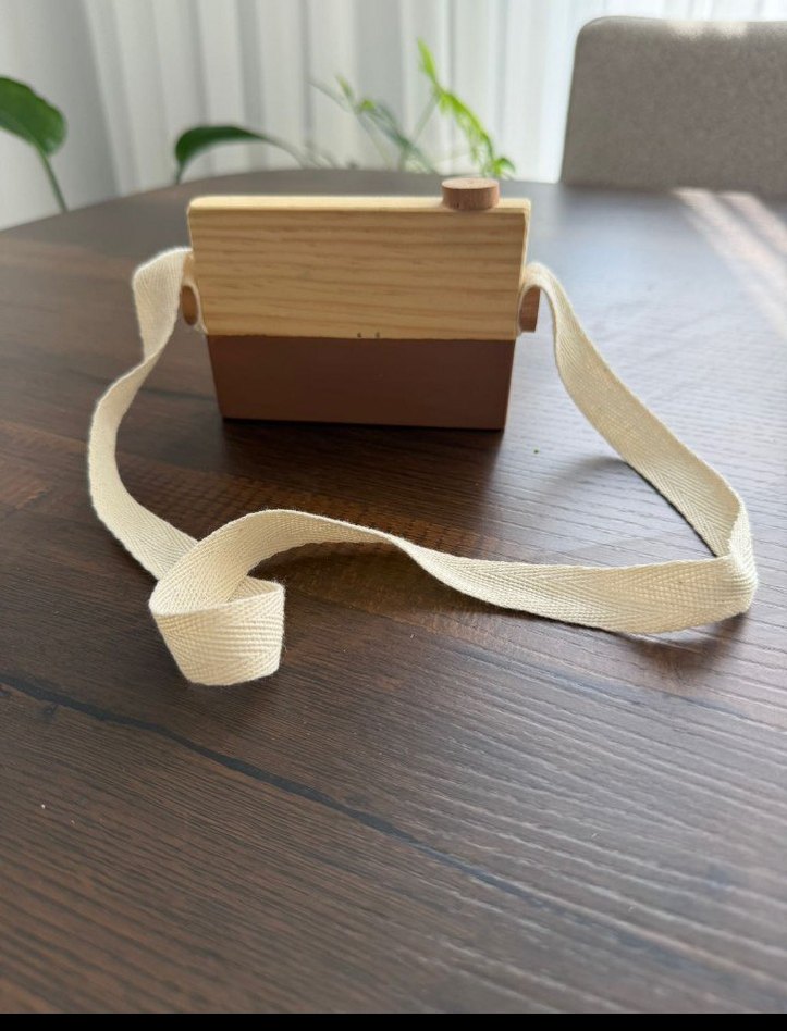 Ahşap Oyuncak fotoğraf makinesi - Görsel 3