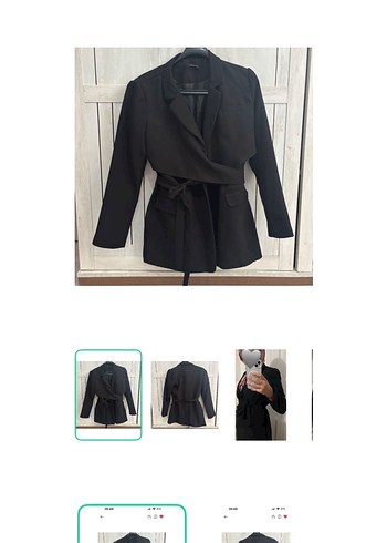 Zara Sikligin Simgesi Siyah Kruvaze Blazer Ceket