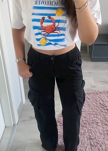H&M H&M Siyah kargo pantolon