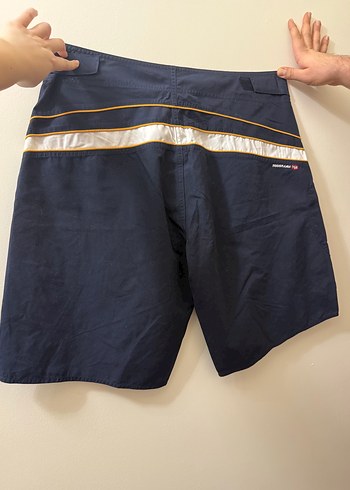Erkek Parlak Mavi Midi Yüzme Şortu - Görsel 3