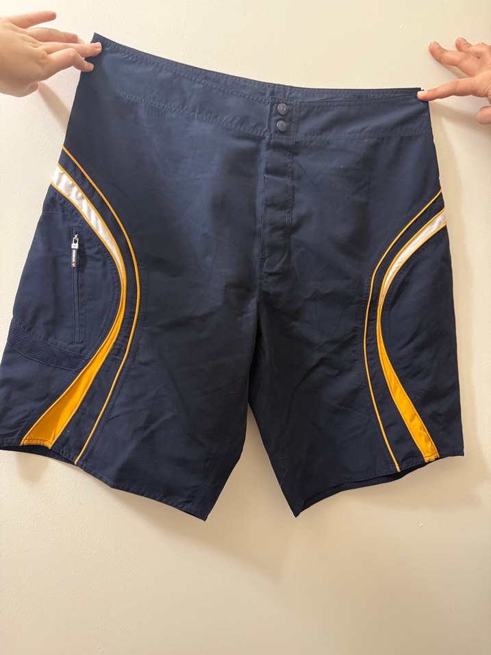 Erkek Parlak Mavi Midi Yüzme Şortu - Görsel 2