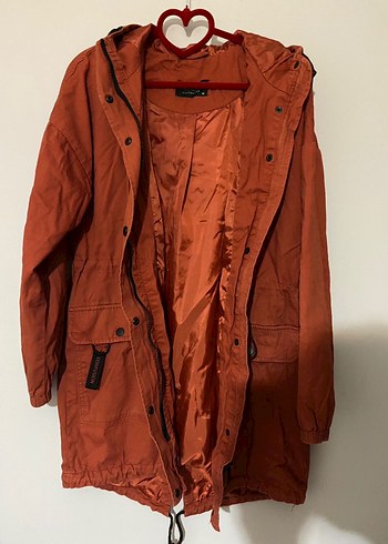 Düğmeli Kahverengi Süet Midi Ceket - Görsel 5