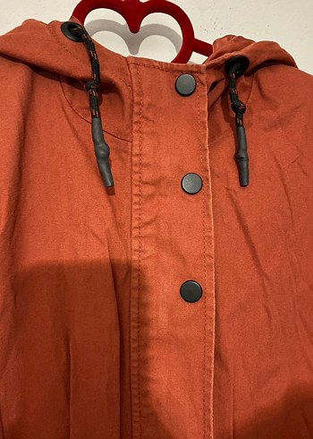 Düğmeli Kahverengi Süet Midi Ceket - Görsel 3