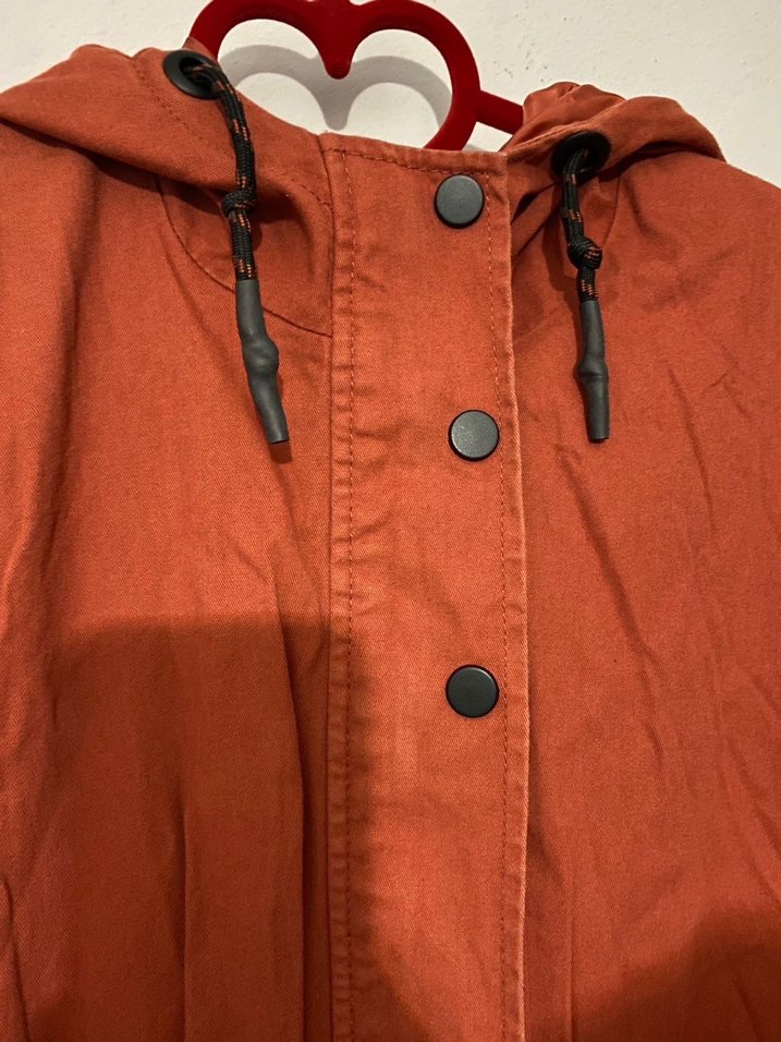 Düğmeli Kahverengi Süet Midi Ceket - Görsel 3