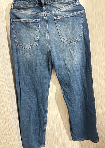 40 Beden Mavi Kadın Denim Pantolon Regular Fit