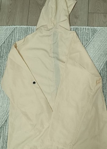 Bej Erkek Uzun Kollu Düğmeli Yağmurluk - Görsel 3