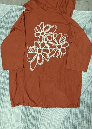 Düğmeli Koyu Kahverengi Bohem Midi Ceket - Görsel 3