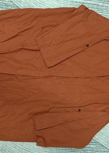 Düğmeli Koyu Kahverengi Bohem Midi Ceket - Görsel 4