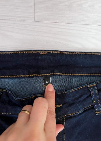 Trendyol & Milla Lacivert Midi Kadın Denim Pantolon