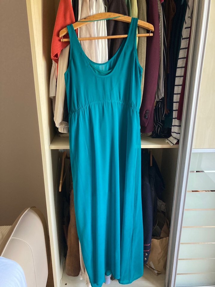 Zata Uzun Askılı Elbise - Görsel 3