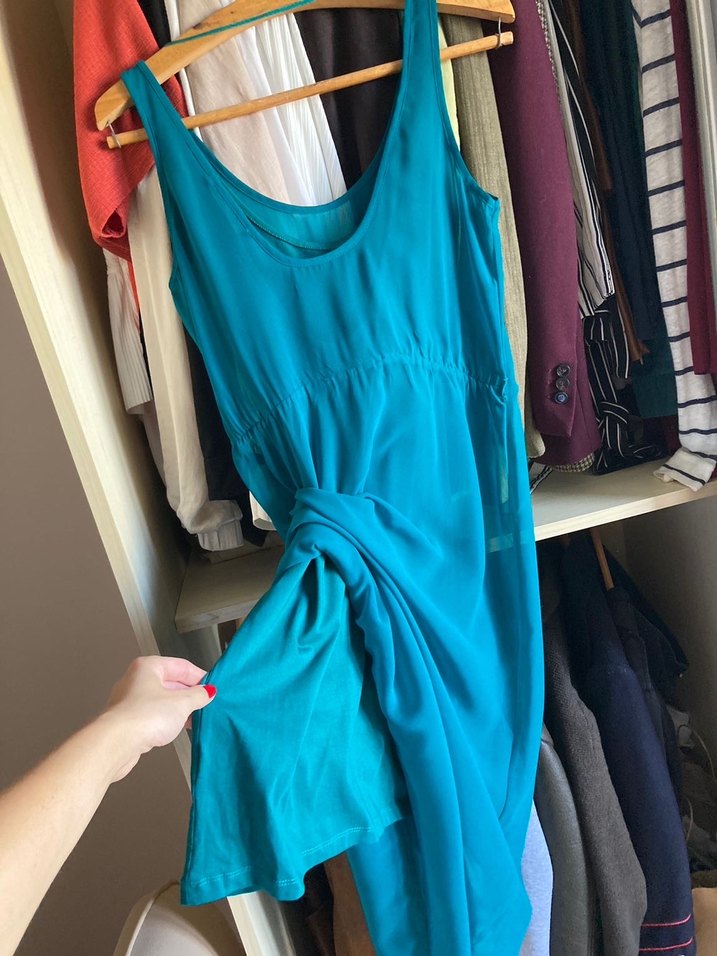 Zata Uzun Askılı Elbise - Görsel 5