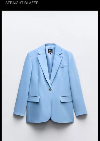 Zara Mavi Blazer Ceket