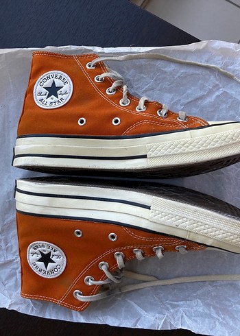 37,5 Beden Converse Turuncu Chuck 70 High Sneaker