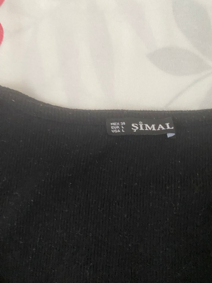 Düğmeli Siyah Kadın Gömlek - Görsel 2