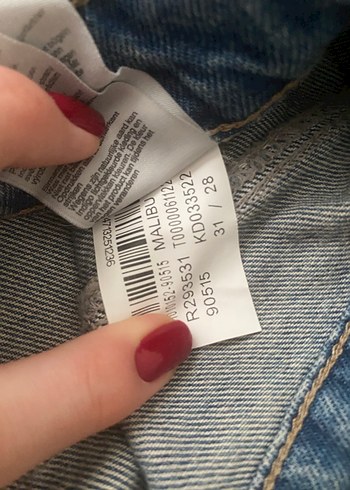 Mavi Loose Fit Midi Kadın Kot Pantolon - Görsel 3