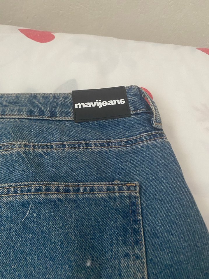 Mavi Loose Fit Midi Kadın Kot Pantolon - Görsel 2