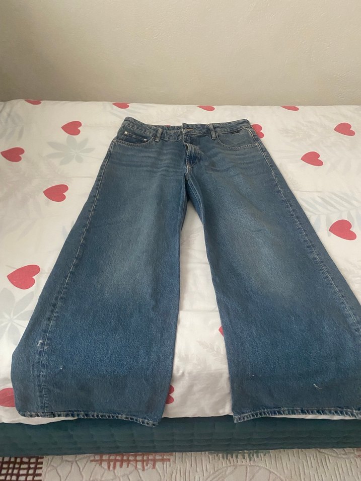 Mavi Loose Fit Midi Kadın Kot Pantolon - Görsel 5