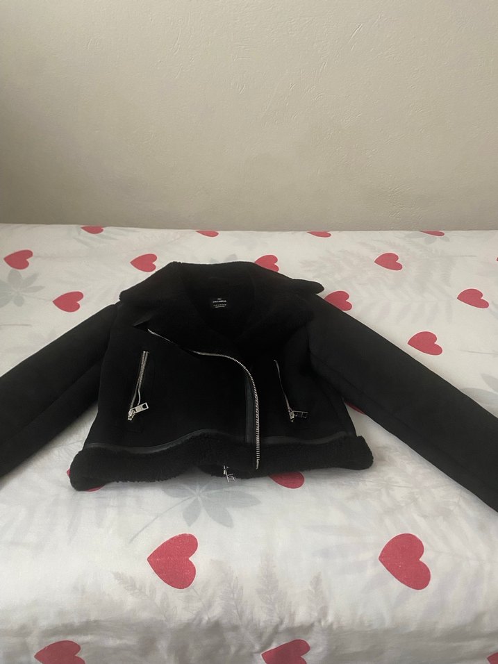 Siyah Fermuarlı Kadın Ceket - Görsel 5