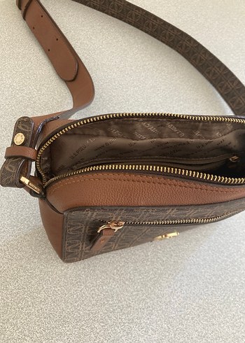 US Polo Kahverengi Baskılı Kadın Çanta.Orjinaldir Boynerden - Görsel 4