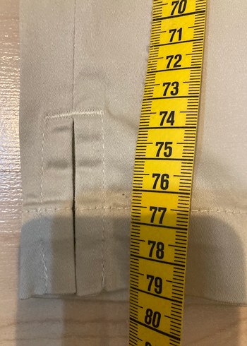 Bej Midi Kadın Kumaş Pantolon - Görsel 3