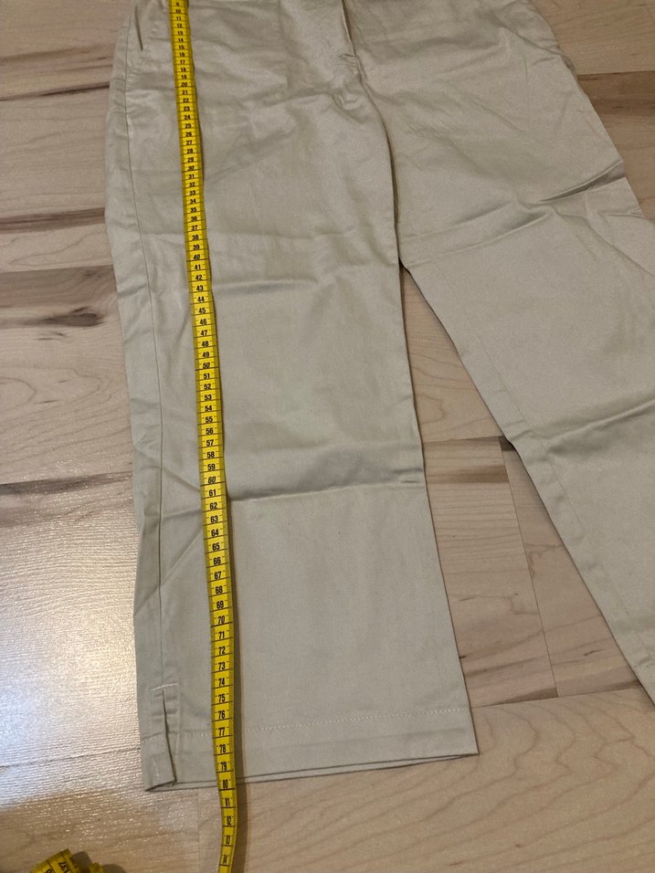 Bej Midi Kadın Kumaş Pantolon - Görsel 2