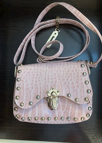 Deri Yılan Desenli Kadın Çanta . orijinal inci marka küçük boy - Görsel 2