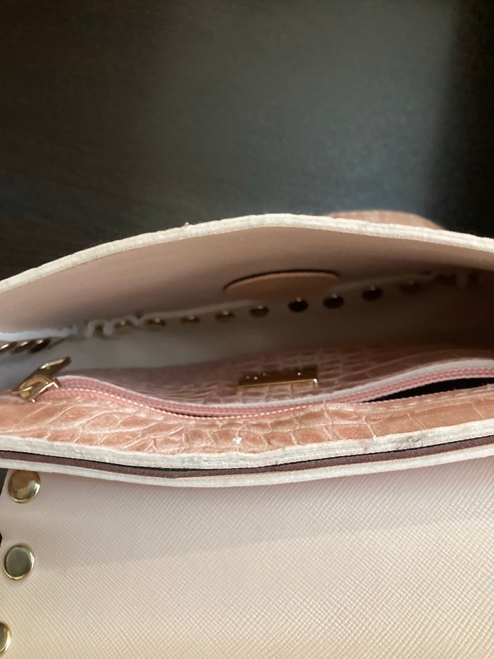 Deri Yılan Desenli Kadın Çanta . orijinal inci marka küçük boy - Görsel 5