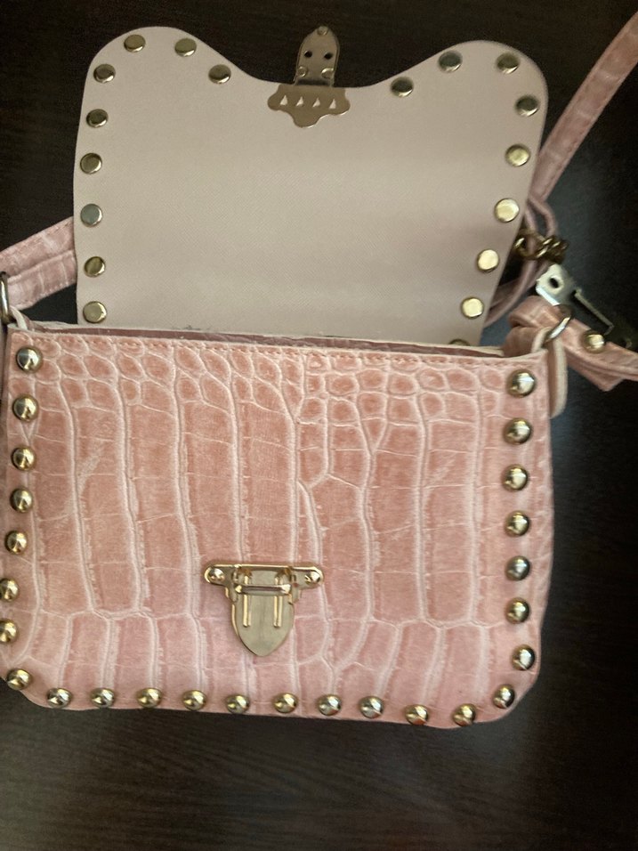 Deri Yılan Desenli Kadın Çanta . orijinal inci marka küçük boy - Görsel 4