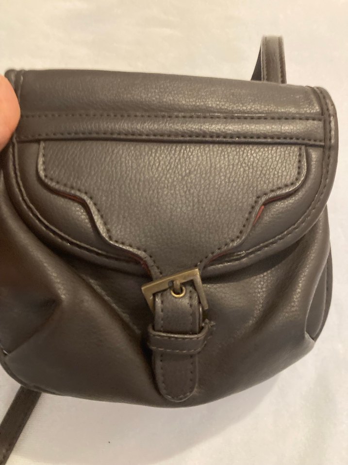 Kahverengi Deri Tokalı Kadın Çanta - Görsel 2