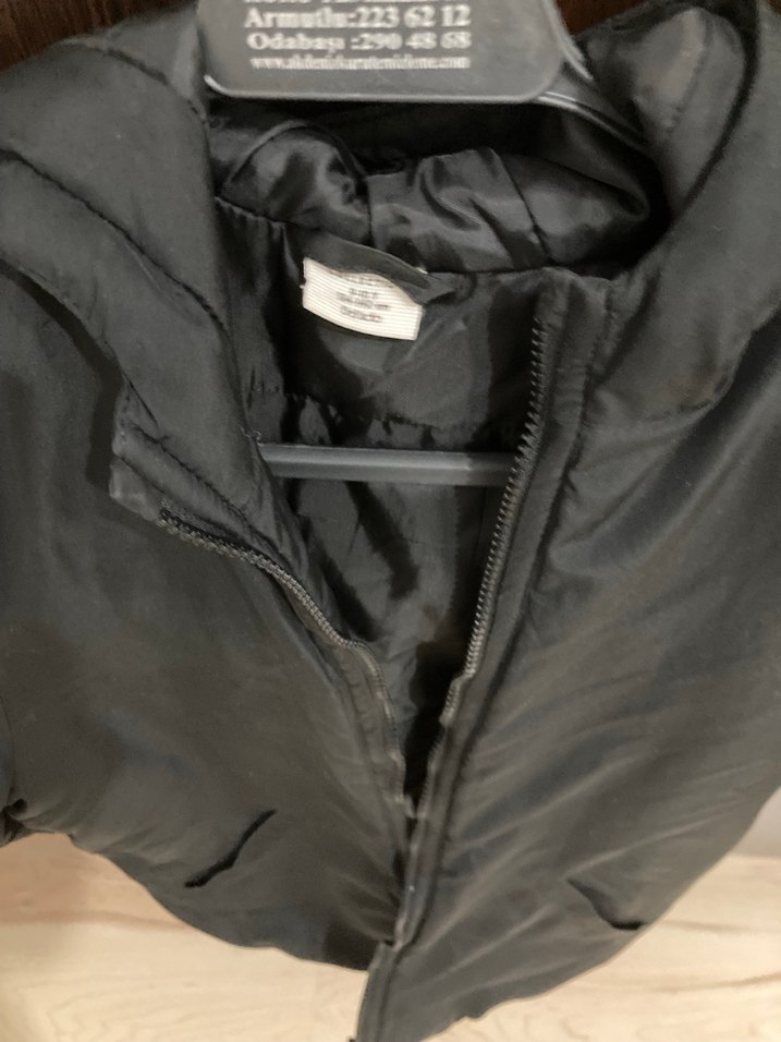 Erkek çocuk Siyah Fermuarlı mont - Görsel 3