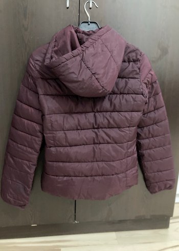 Koton Bordo Kadın Kapüşonlu Kışlık Mont - Görsel 2