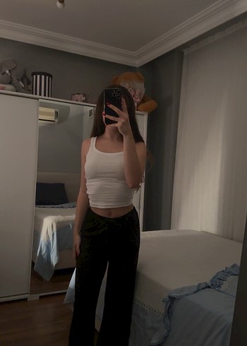 Beyaz Kadın Boyfriend Pantolon