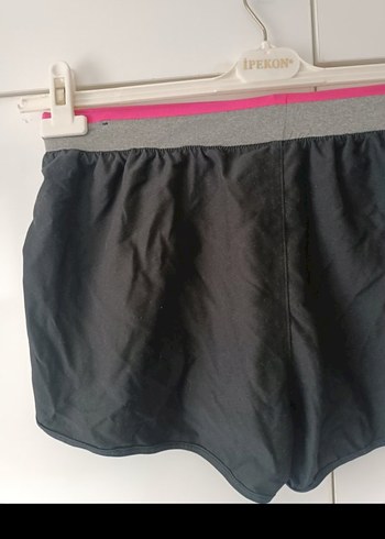 Decathlon Siyah Kadın Mini Spor Şort
