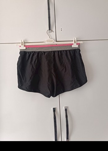 Siyah Kadın Mini Spor Şort
