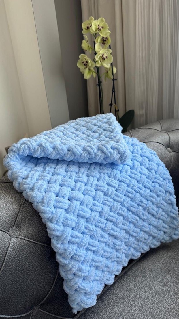 Örgü Bebek Battaniyesi - Görsel 3