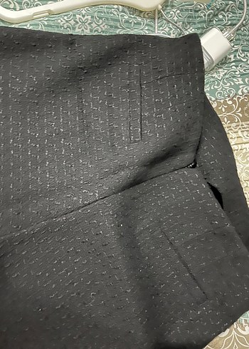 Düz Siyah Hamile Piliseli Midi Etek - Görsel 3