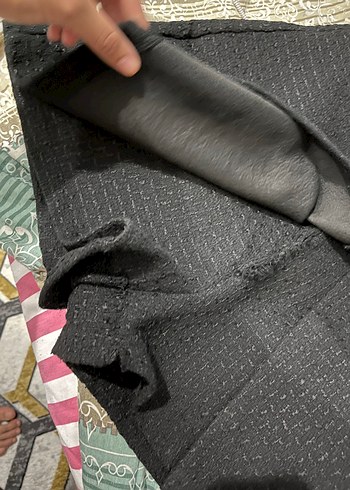 Düz Siyah Hamile Piliseli Midi Etek - Görsel 2