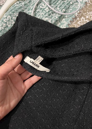 Düz Siyah Hamile Piliseli Midi Etek - Görsel 4