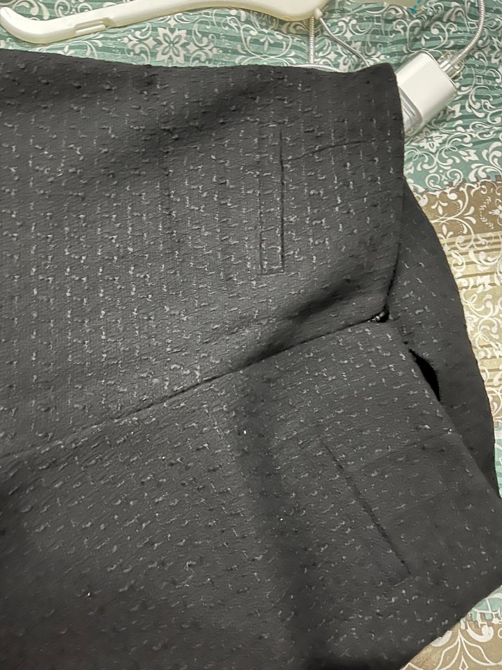 Düz Siyah Hamile Piliseli Midi Etek - Görsel 3